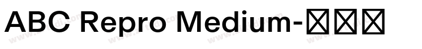 ABC Repro Medium字体转换